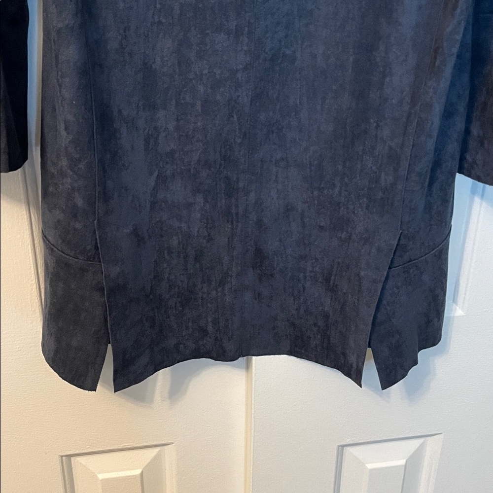 Soft Surroundings Izzy Tunic Blouse Faux Suede 3/4 Bell Sleeve Size S - Picture 6 of 7